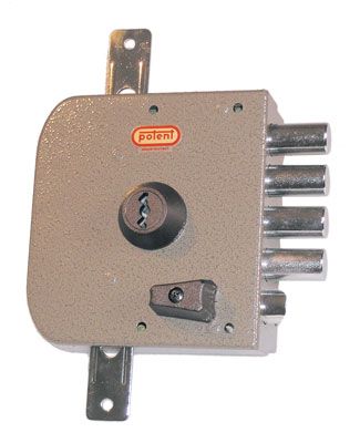 Serratura tripla Potent dx N520/DTN6 sc calotta TN6 senza aste