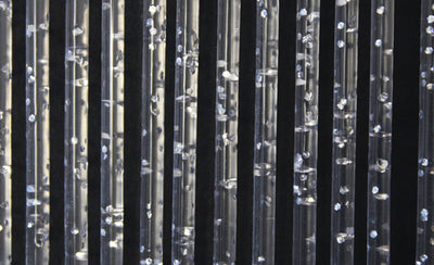 Tenda glitter 125x235 argento