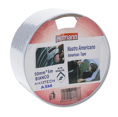 Nastro americano a180 hofmann gomma sintetica 50mmx5mt bianco