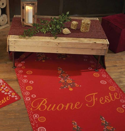 Passatoia natalizia h.100 fantasia disegno Abete