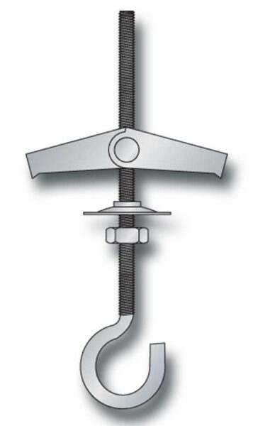 Ancoretta in acciaio zincato con occhiolo aperto M4x70(pz50)