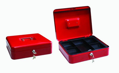 Cassetta portavalori in acciaio verniciato vaschetta ABS mm.300x240x90