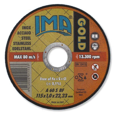 Disco ima inox gold 115x1,0x22,23