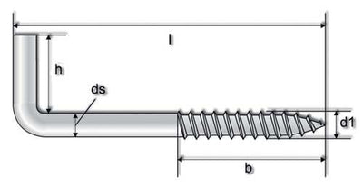 Vite a (l)x legno zin.23x120(pz100)