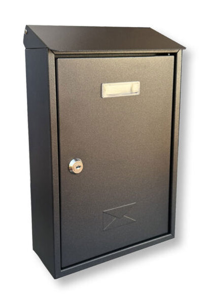 Cassetta Lettere Plus mm.180x70x280 antracite con cilindro chiave