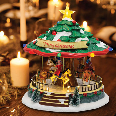 Villaggio giostra movimento+luci 24x26h CM