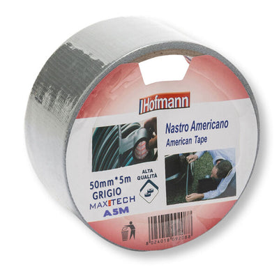 Nastro americano a180 hofmann gomma sintetica 50mmx5mt grigio