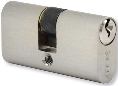 Cilindro profilo ovale in ottone nichelato Wally