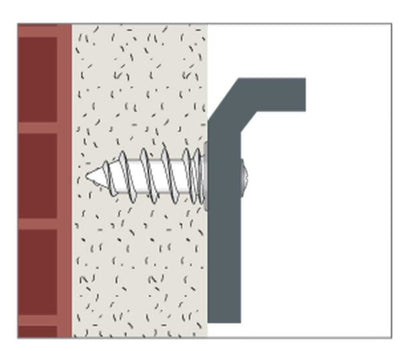 Ancorante ad elica autoperf.in nylon d.27x58mm diam.testa 33mm (pz.25)
