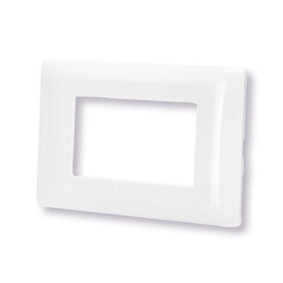 Placca 3 moduli bianco serie Matix