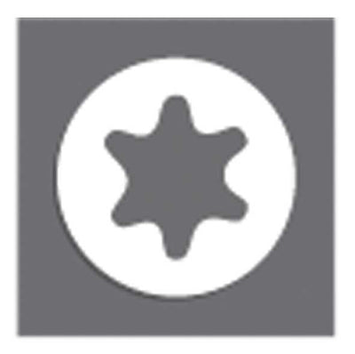 Vite legno torx testa piana svasata tropicalizzata mm.3,5x70 (pz.200)