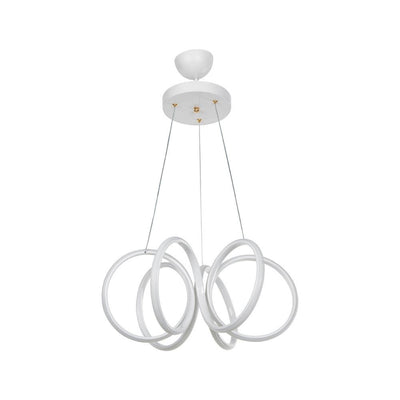 Lampada a sospensione LED Ilya forma spirale bianca MDL4439