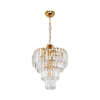 Lampada da soffitto a 3 luci Miranda MDL3831 vetro e oro