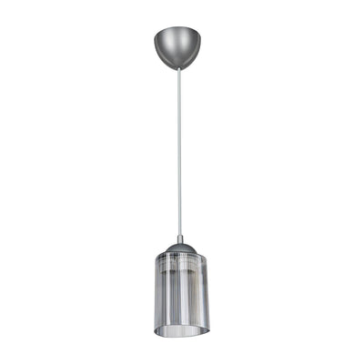 Lampada da soffitto Optical MDL3871 con paralume triangolo in plastica fumè