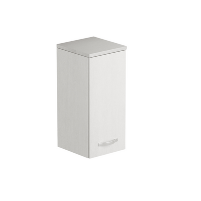 Laundry pensile bagno con anta 36x38x77 bianco frassinato