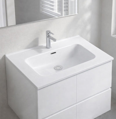 Lavabo consolle da appoggio LAV9070S in ceramica 1 vasca 71x46.5 cm. bianco lucido