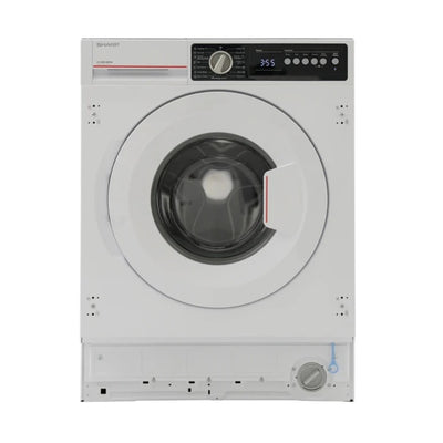 Lavatrice integrata Sharp ES-NIB814BWNA-IT 8 kg 1400 RPM classe A con tecnologia a vapore