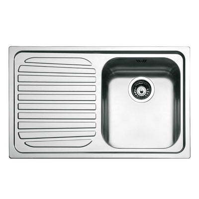 Lavello Smeg SP791S 79x50 cm 1 vasca con gocciolatoio sinistro inox