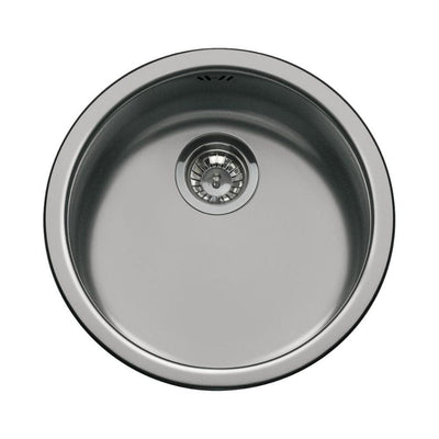 Lavello tondo Smeg 10I3PN 43.5 cm PVD acciaio nero