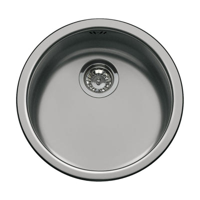 Lavello tondo Smeg 10I3PN 43.5 cm PVD acciaio nero