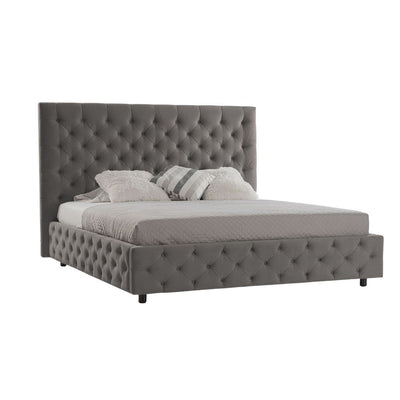 Letto matrimoniale contenitore Sondrio grigio