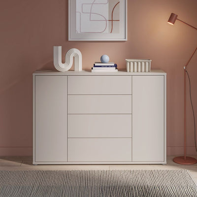 Madia Medea 4 cassetti e 2 ante colore cashmere