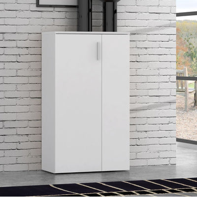 Mobile multiuso Lucio 2 ante H 120cm. colore bianco