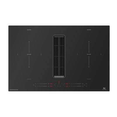 Piano cottura Master Kitchen MKHI804FHEDBK ad induzione 4 zone con cappa integrata classe A