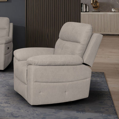 Poltrona Kayde recliner elettrico in tessuto Mia 103-05 beige