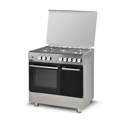 Samet Ermete maxi cucina a gas con porta bombola con piano e frontali inox con forno multifunzione e grill elettrico classe A
