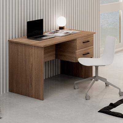 Scrivania due cassetti 119x64x75h cm noce naturale Tiffany