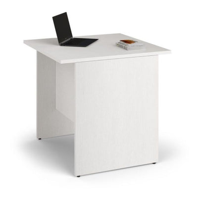 Scrivania Ibisco 80x80x74H cm. colore bianco frassinato