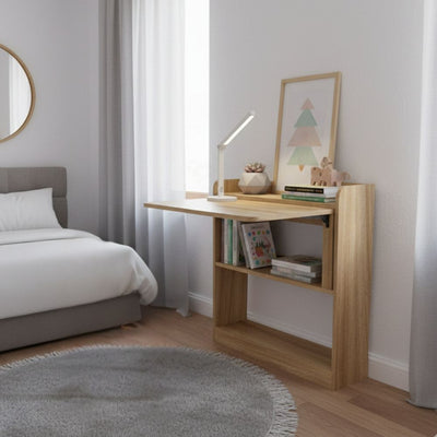 Scrivania tavolo pieghevole Plana colore rovere 64×56×H 82 cm