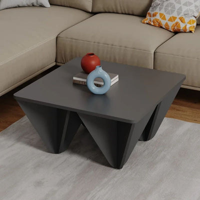 Tavolino da salotto Diamond quadrato antracite