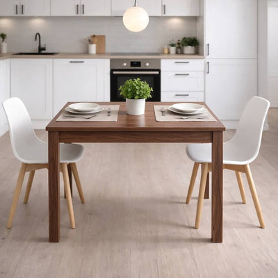 Tavolo allungabile Firenze 90x60 con allunga da 30 cm. in noce naturale