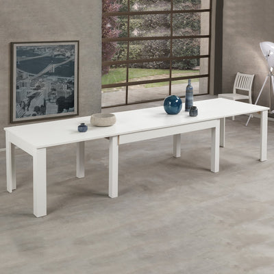 Tavolo allungabile Lipsia 160x90 in bianco frassinato