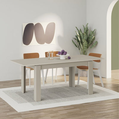 Tavolo allungabile Tolmen cashmere 140x80 allungabile a 190 cm.