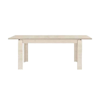 Tavolo Imab Manhattan in rovere sbiancato con 1 allunga 130x90x76.5 H cm.