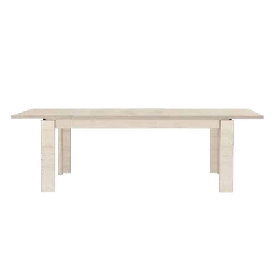 Tavolo Imab Manhattan in rovere sbiancato con 1 allunga 160x90x76.5 H cm.