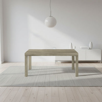 Tavolo Imab Piana T07 in larice grigio con 2 allunghe 140x90x75H cm.