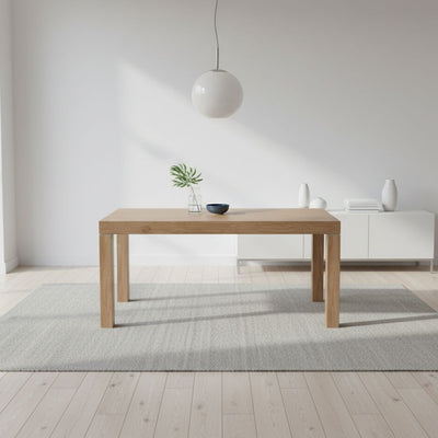 Tavolo Imab Piana T08 in rovere decapato con 4 allunghe 160x90x74.6 H cm.