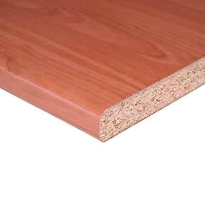 Top bordato per cucina non forato colore ciliegio 195x60x3.8 cm