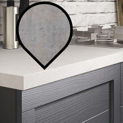 Top cucina F186ST9 180x60 spessore 38 cemento