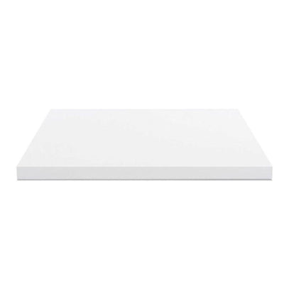 Top per bagno 100x47x4 con bordo poliuretano in bianco