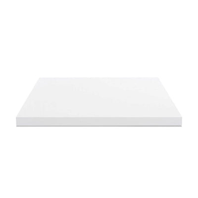Top per bagno 80x48x4 con bordo poliuretano in bianco