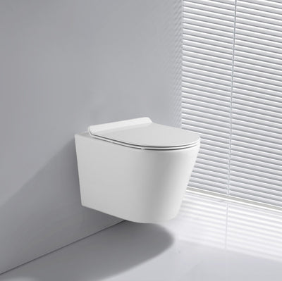 WC sospeso rimless YJ-2392 48.5x36x.36.5 cm bianco lucido