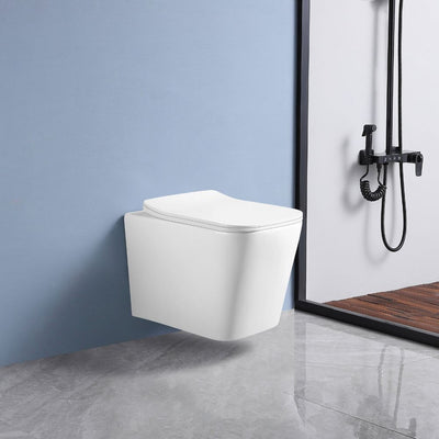 WC sospeso YJ-2303 con scarico a parete bianco lucido