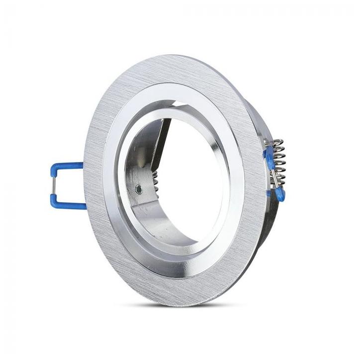 1*GU10 CORPO ROTONDO SATIN NICKEL