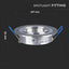 1*GU10 CORPO ROTONDO SATIN NICKEL