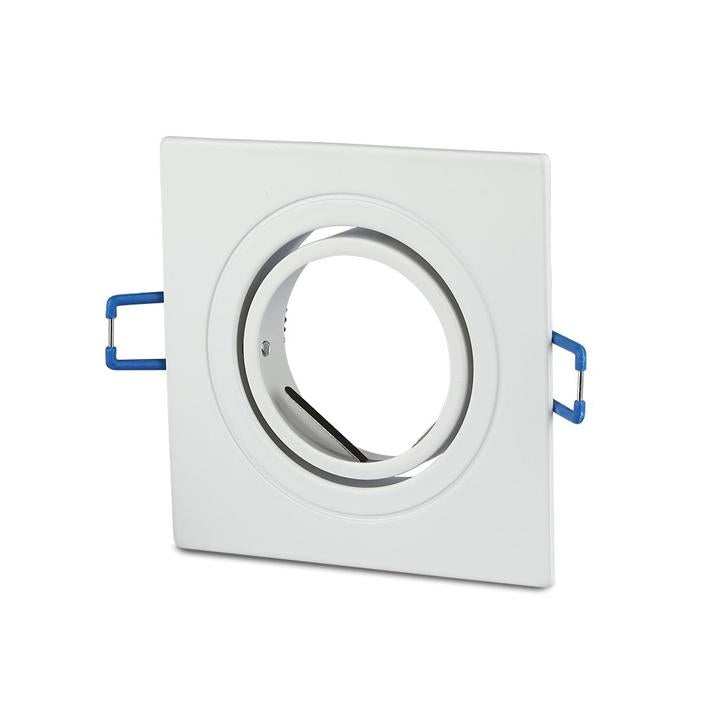 1*GU10 CORPO QUADRATO BIANCO
